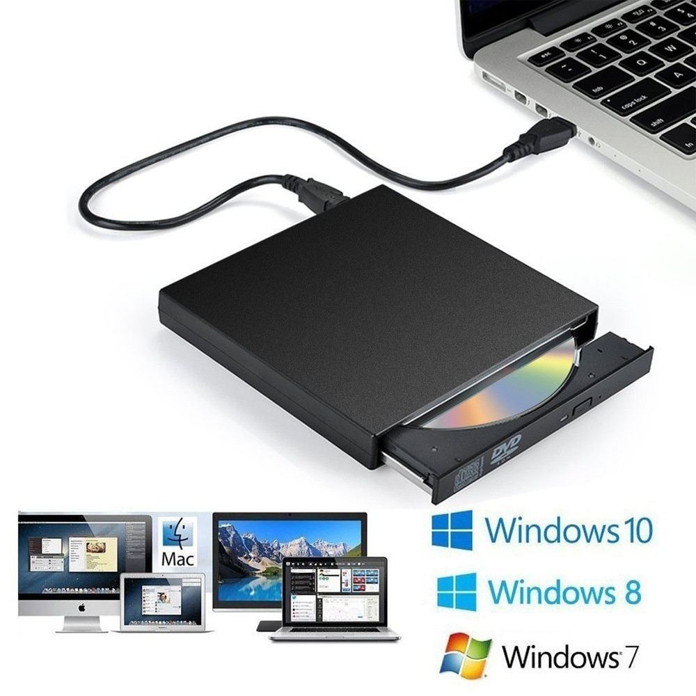 Plug & Play CD/DVD Ripper (USB 3.0 + Type C, suitable for all computers)