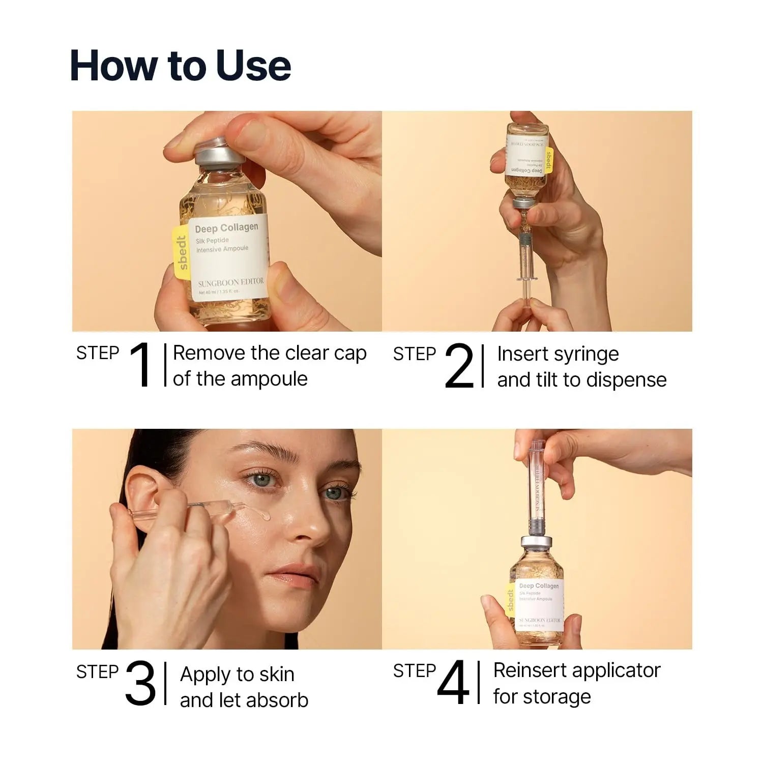 Sungboon Editor Deep Collagen Silk Peptide Ampoule - Cloffa